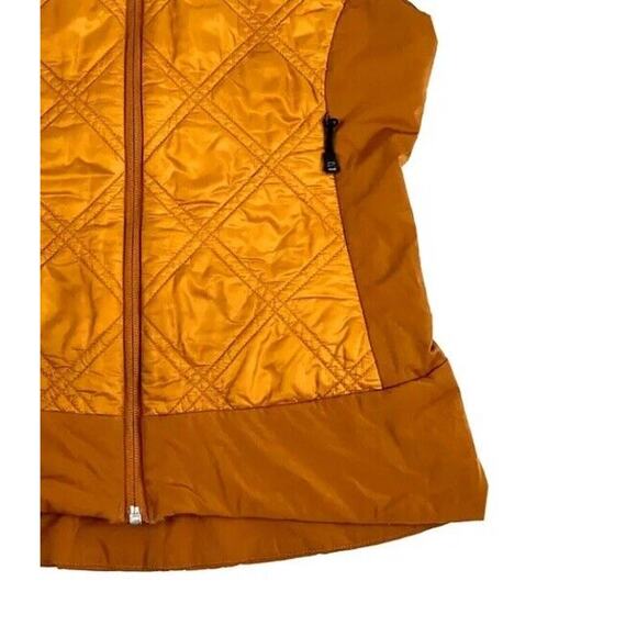 Mountain Force MF Womens Quilted Vest Size XS EU 34 Orange Full Zip - Picture 3 of 8